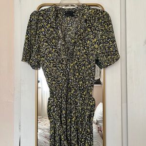 ASOS Floral Plisse Jumpsuit